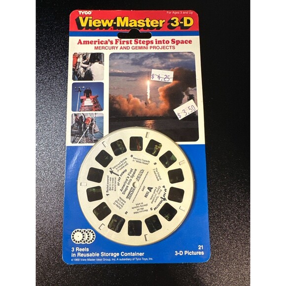 View-Master 3-D America’s First Steps Into Space Mercury Gemini NOS - Picture 1 of 6